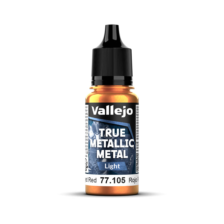 Vallejo - True Metallic Metal - Light - Rouge forgé - Réf : 77105