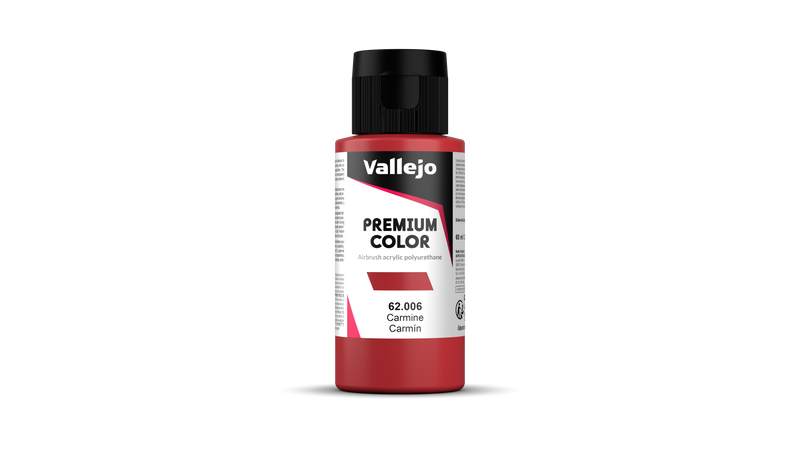 Vallejo - Premium Opaque - Carmine - Carmin 60 ml - Réf : 62006