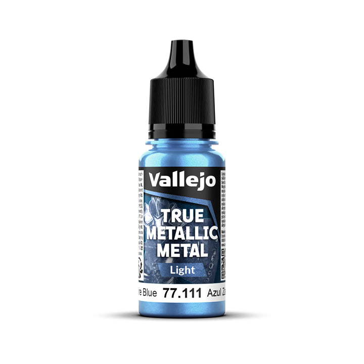 Vallejo - True Metallic Metal - Light - Bleu saphir - Réf : 77111