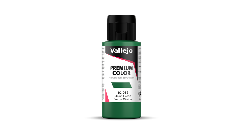 Vallejo - Premium Opaque - Basic Green - Vert de Base 60 ml - Réf : 62013