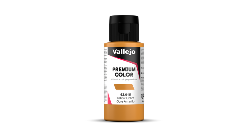Vallejo - Premium Opaque - Yellow Ochre - Ocre Jaune 60 ml - Réf : 62015