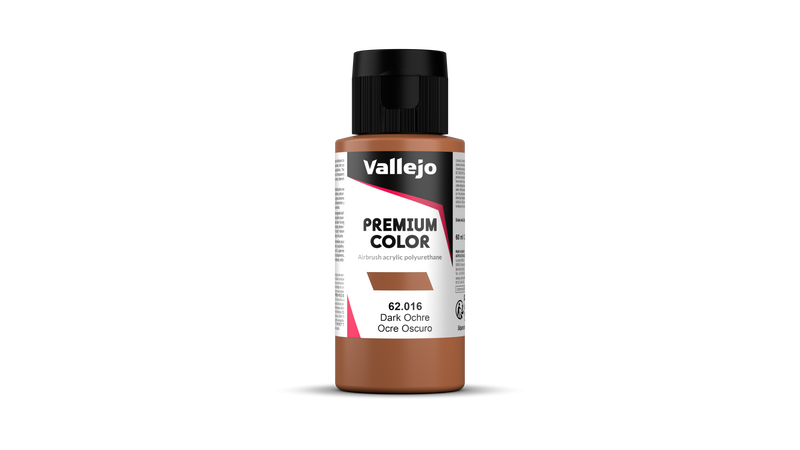 Vallejo - Premium Opaque - Dark Ochre - Ocre Foncé 60 ml - Réf : 62016
