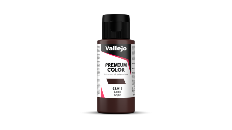 Vallejo - Premium Opaque - Sepia - Sépia 60 ml - Réf : 62018