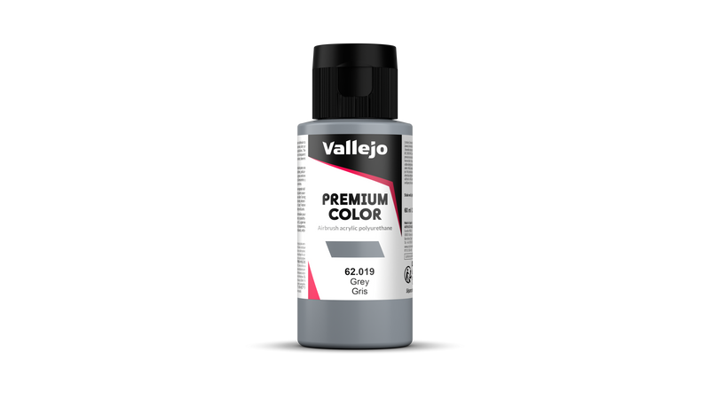 Vallejo - Premium Opaque - Grey - Gris 60 ml - Réf : 62019
