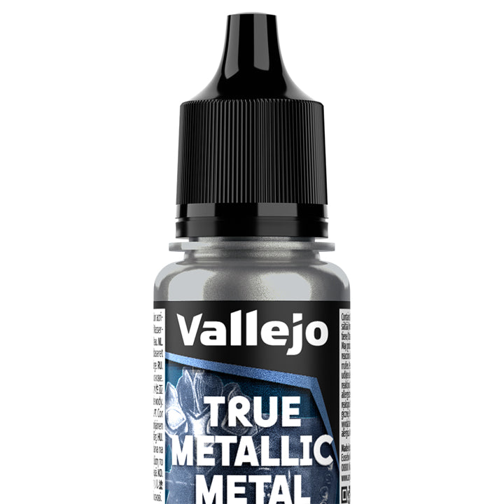 Vallejo - True Metallic Metal - Light - Noir obsidienne - Réf : 77120