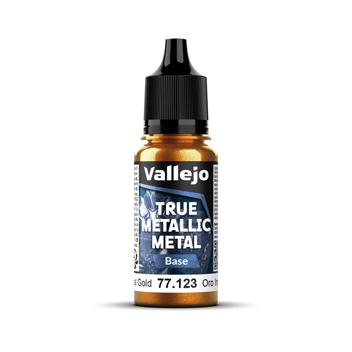 Vallejo - True Metallic Metal - Base - Or impérial - Réf : 77123