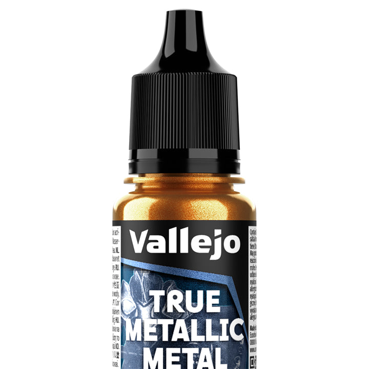 Vallejo - True Metallic Metal - Base - Or impérial - Réf : 77123