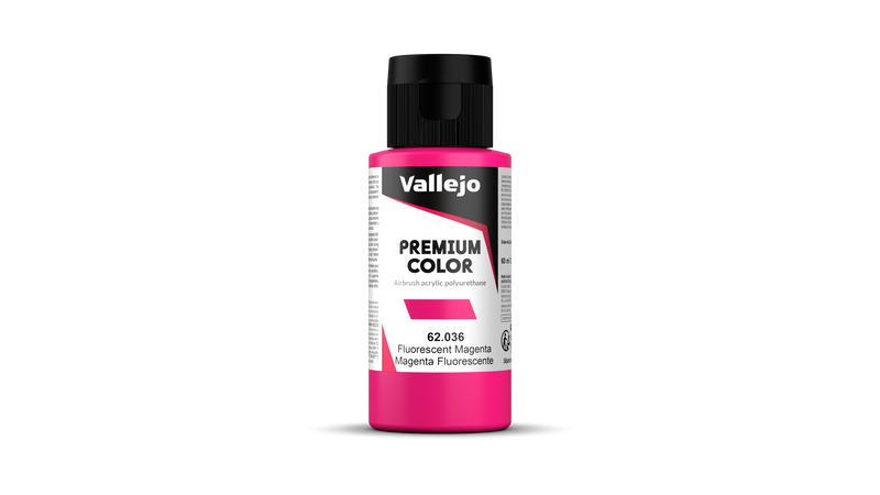 Vallejo - Premium Fluorescent - Magenta Fluo - Magenta Fluo 60 ml - Réf : 62036