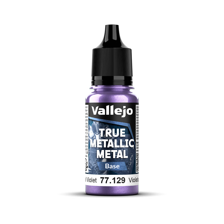 Vallejo - True Metallic Metal - Base - Violet céleste - Réf : 77129