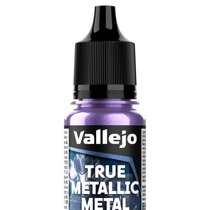 Vallejo - True Metallic Metal - Base - Violet céleste - Réf : 77129