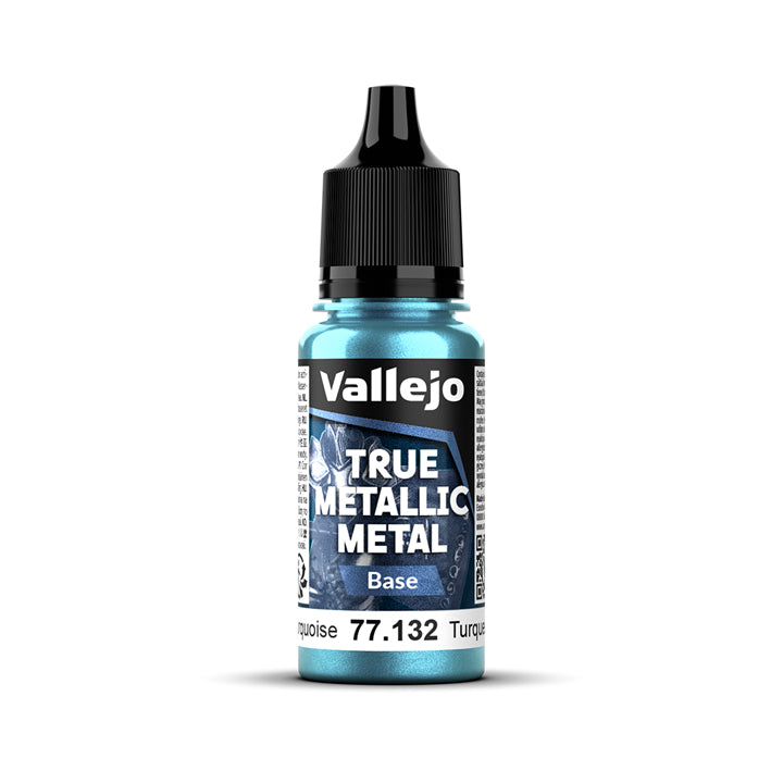 Vallejo - True Metallic Metal - Base - Turquoise hydre - Réf : 77132
