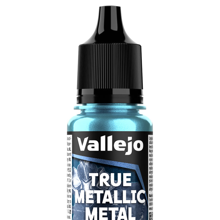 Vallejo - True Metallic Metal - Base - Turquoise hydre - Réf : 77132