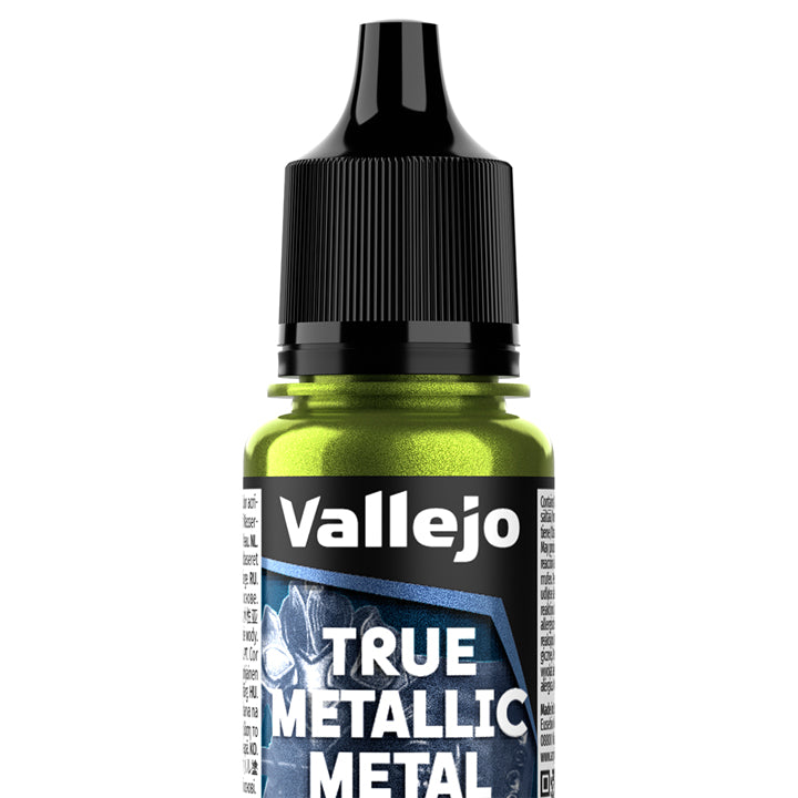 Vallejo - True Metallic Metal - Base - Vert ambre - Réf : 77135