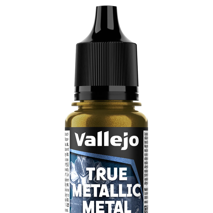 Vallejo - True Metallic Metal - Base - Or vert - Réf : 77136