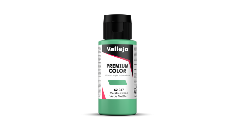 Vallejo - Premium Pearl & Metallics - Metallic Green - Vert Métallique 60 ml - Réf : 62047
