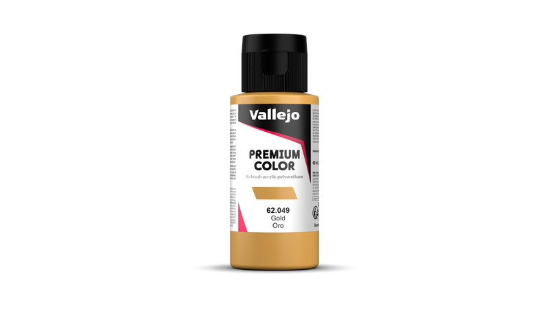 Vallejo - Premium Pearl & Metallics - Gold - Or 60 ml - Réf : 62049