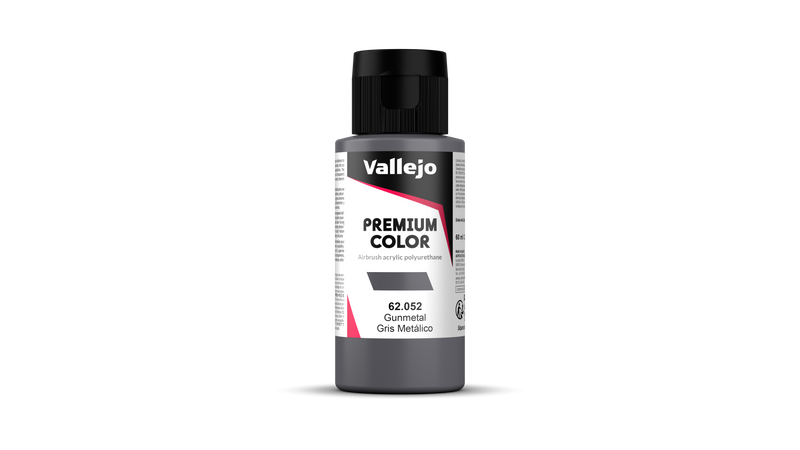 Vallejo - Premium Pearl & Metallics - Gunmetal - Gunmetal 60 ml - Réf : 62052