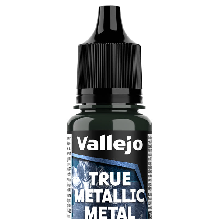 Vallejo - True Metallic Metal - Shade - Vert ambre - Réf : 77155