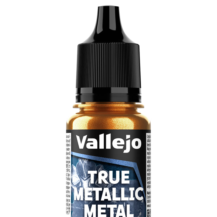 Vallejo - True Metallic Metal - Airbrush - Or impérial - Réf : 77163