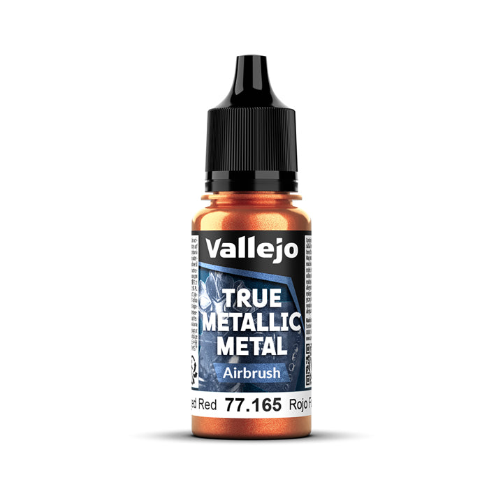 Vallejo - True Metallic Metal - Airbrush - Rouge forgé - Réf : 77165