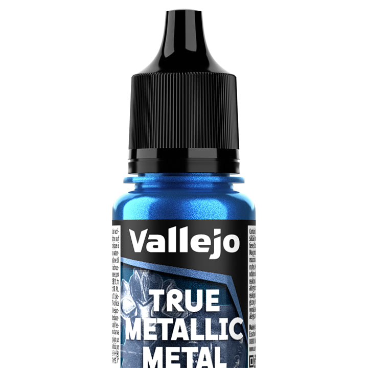 Vallejo - True Metallic Metal - Airbrush - Bleu saphir - Réf : 77171