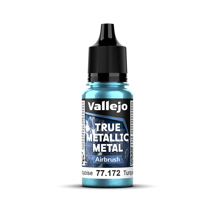 Vallejo - True Metallic Metal - Airbrush - Turquoise hydre - Réf : 77172