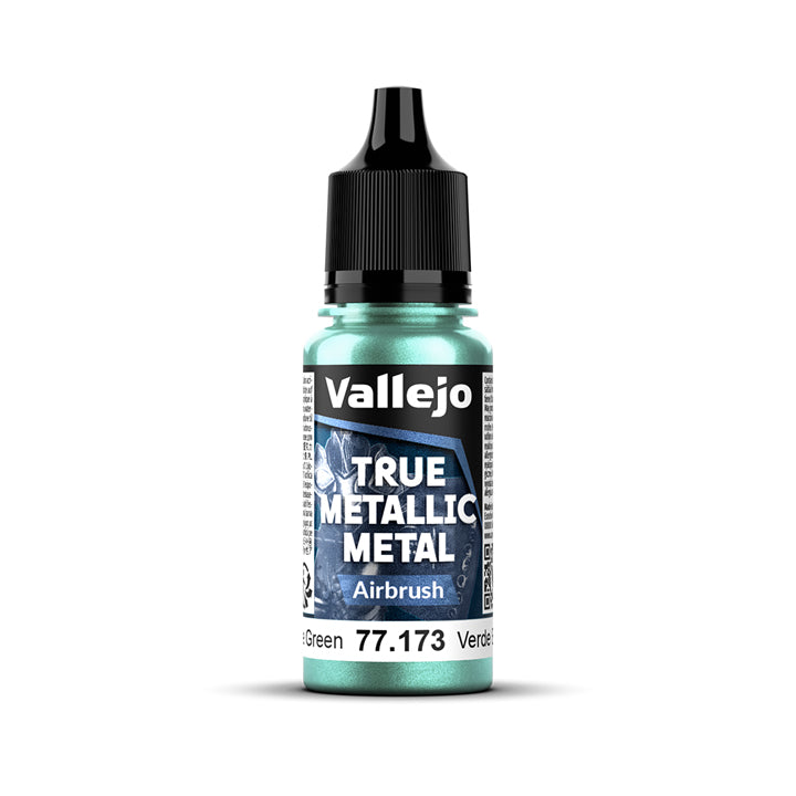 Vallejo - True Metallic Metal - Airbrush - Vert scarabée - Réf : 77173