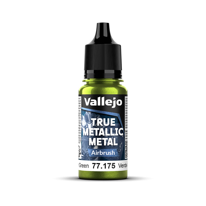 Vallejo - True Metallic Metal - Airbrush - Vert ambre - Réf : 77175