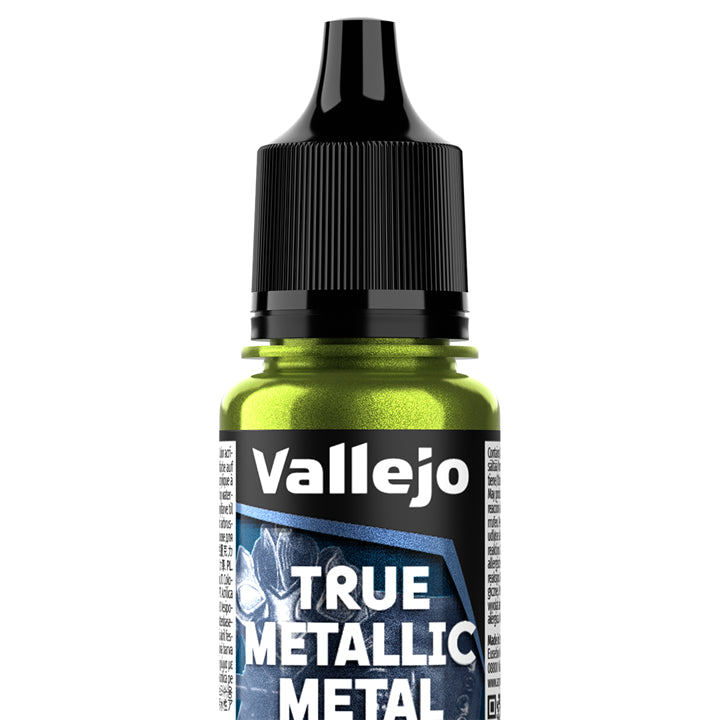 Vallejo - True Metallic Metal - Airbrush - Vert ambre - Réf : 77175
