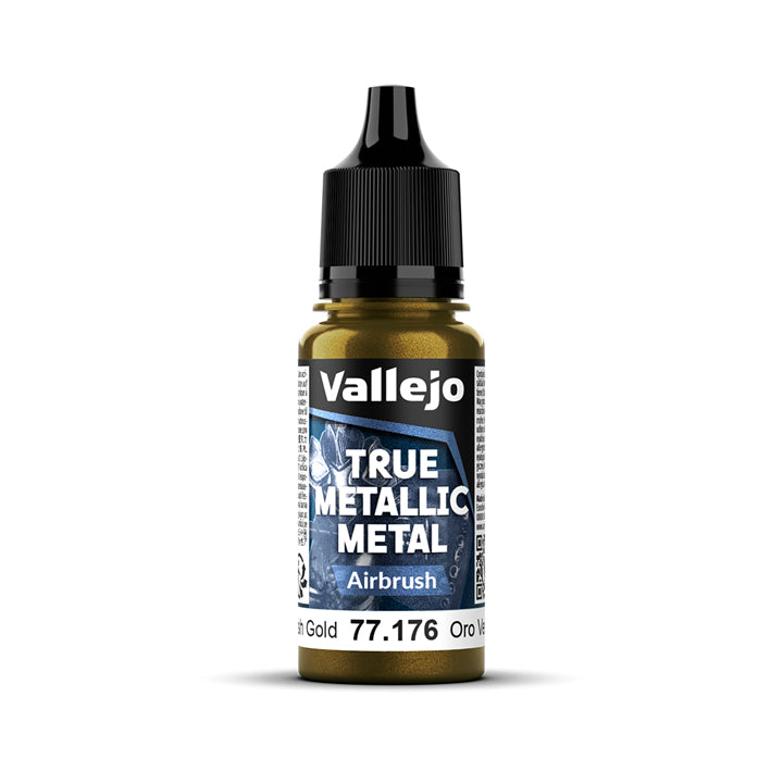 Vallejo - True Metallic Metal - Airbrush - Or vert - Réf : 77176