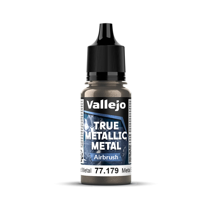 Vallejo - True Metallic Metal - Airbrush - Métal vieilli - Réf : 77179