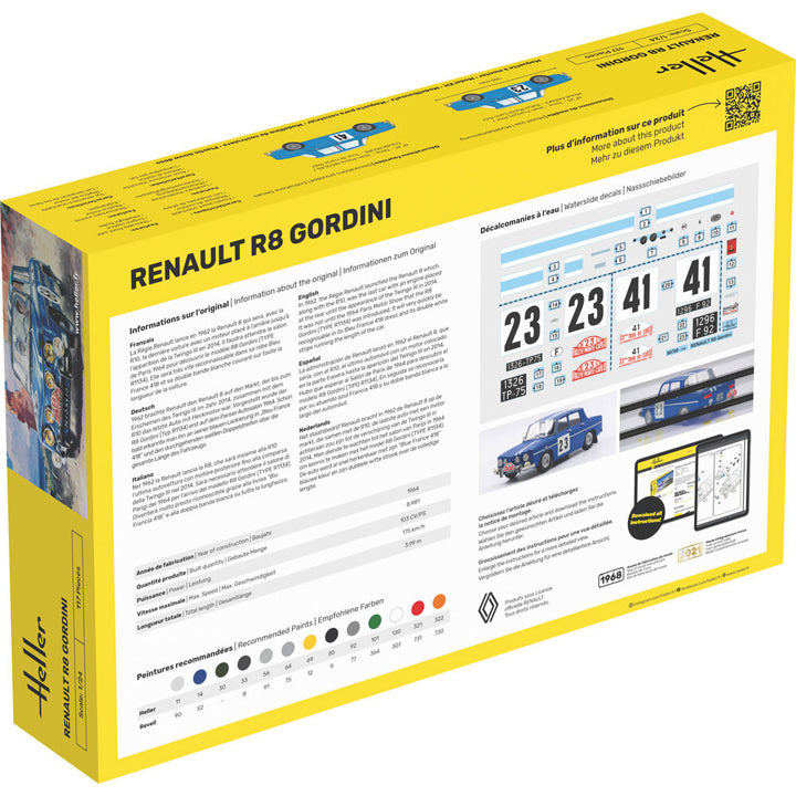 Heller - Renault R8 Gordini - Réf 80700 - 1/24