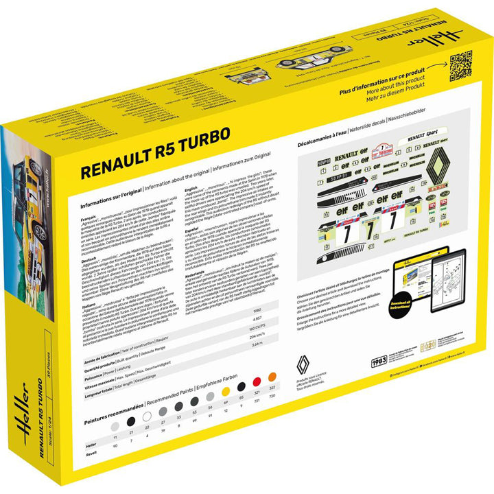 Heller - Renault R5 Turbo - Réf 80717 - 1/24