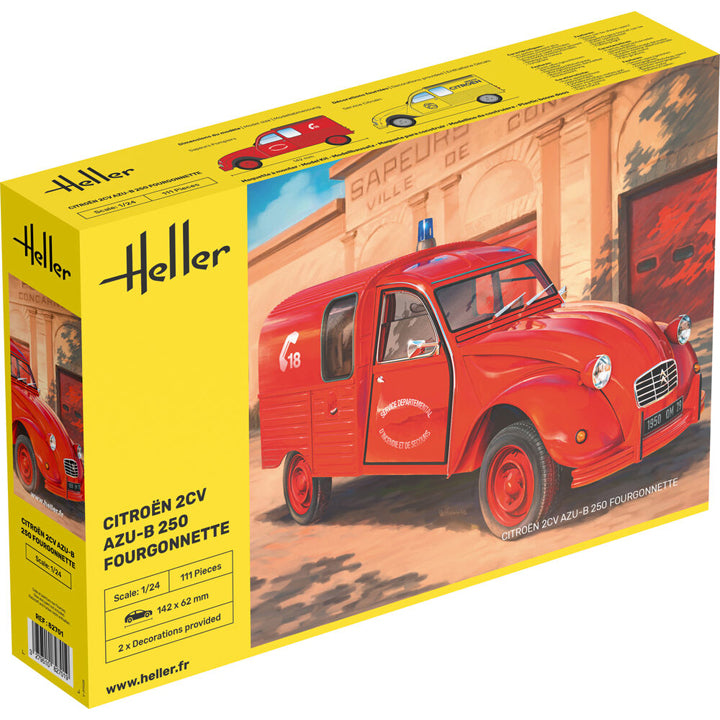 Heller - Citroen 2cv AZU-B250 Fourgonnette - Réf 82701 - 1/24