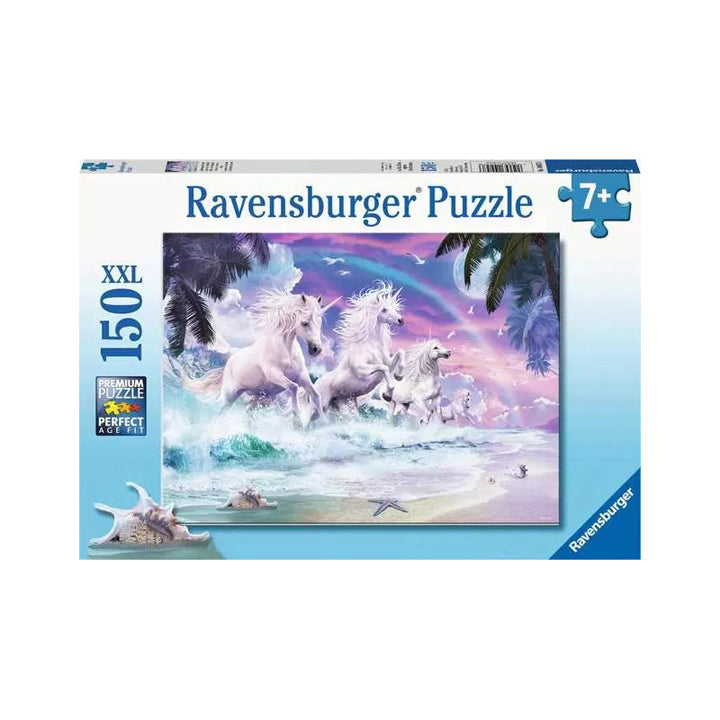 Licornes sur la plage - Puzzle XXL 150p