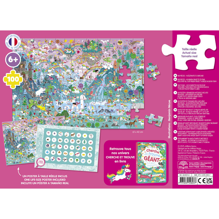 Puzzle cherche et trouve : Licornes