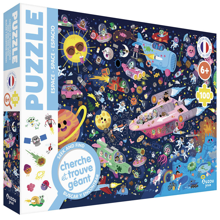 Puzzle cherche et trouve : Dans l'espace