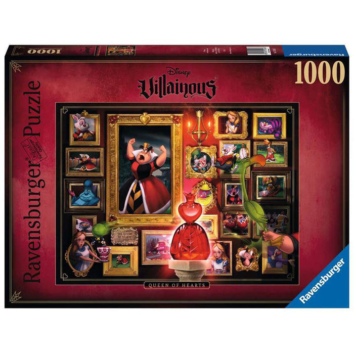 RAVENSBURGER - Puzzle -1000p : Villainous - Reine de cœur