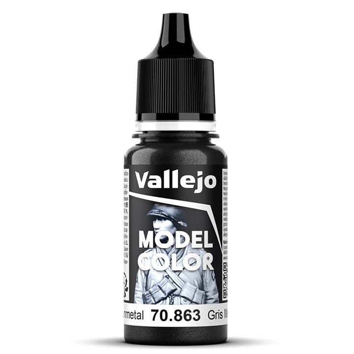 Vallejo - Gun Metal Gris - Réf : 70863