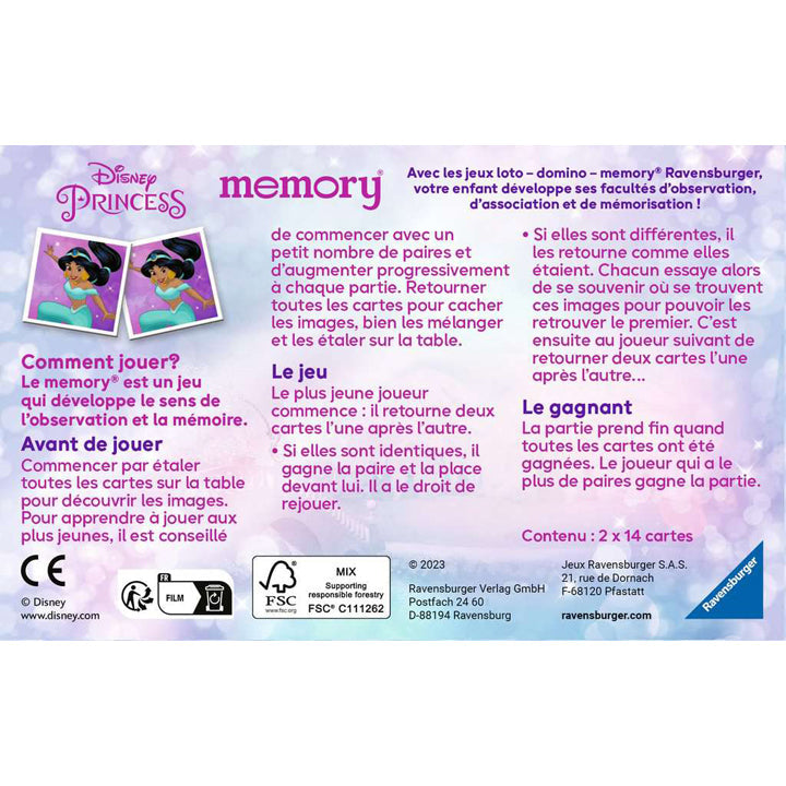 Mémory Princesses Disney