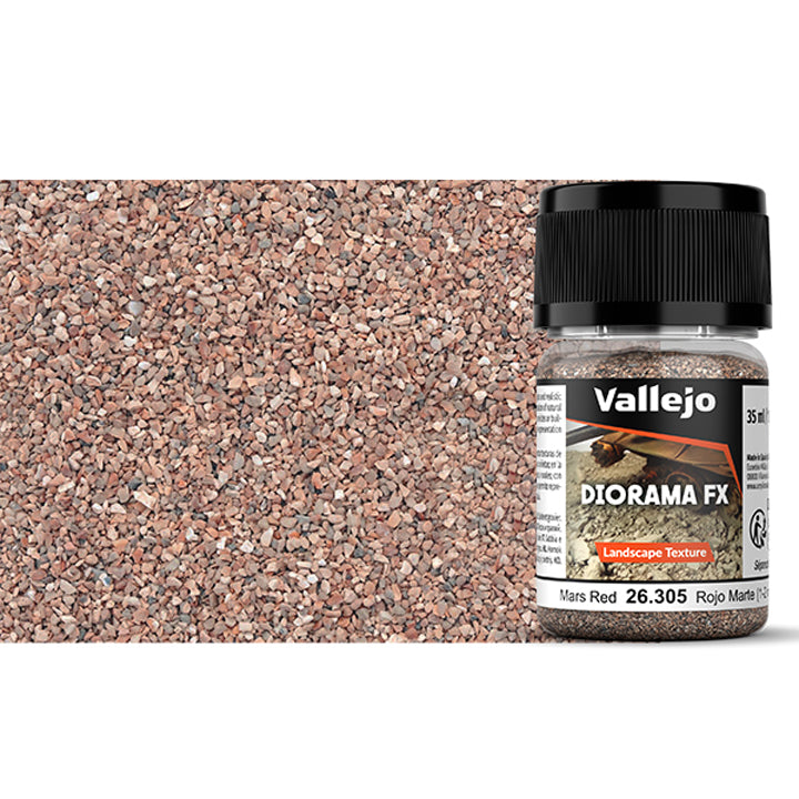 Vallejo - Diorama Fx - Mars Red - Rouge Mars - 1-2mm - 35ml - 26305