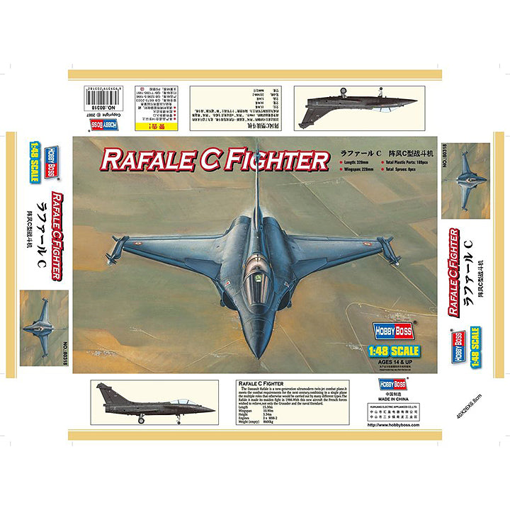 Hobby Boss - Rafale C (Français) - Réf 80318 - 1/48