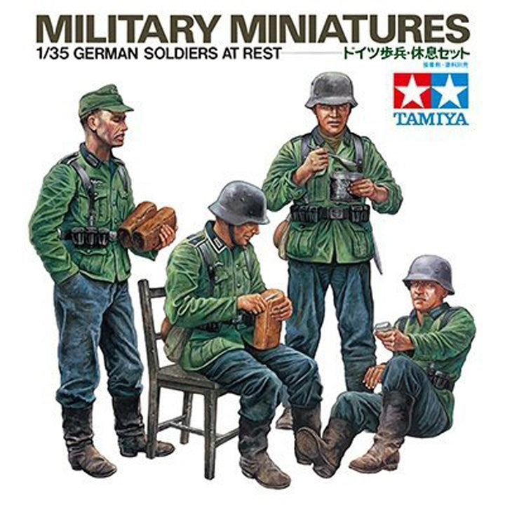 Tamiya - Soldats Allemand au repos - Réf 35129 - 1/35