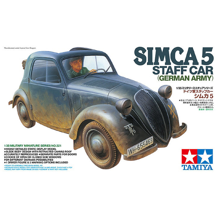 Simca 5  "Staff Car" Armée Allemande - 1/35