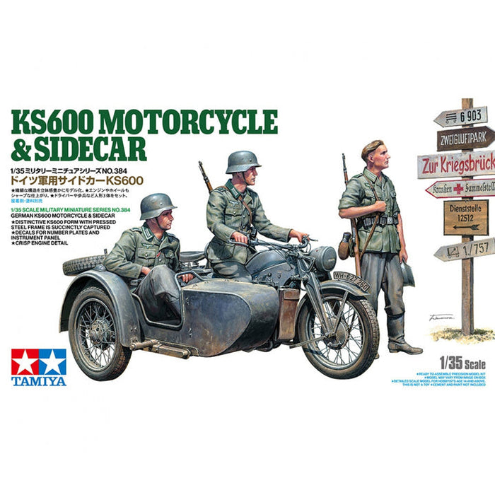 MOTO KS600 & SIDECAR - 1/35