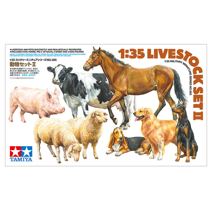 Tamiya - Animaux de ferme - Réf 35385 - 1/35