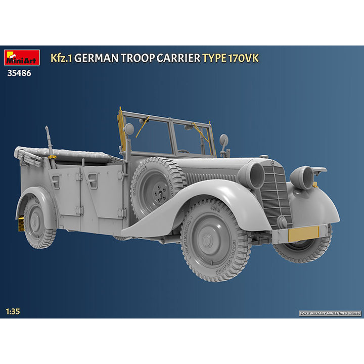 Mini Art - Kfz 1 - German troop carrier type 170 VK - 1/35 - Réf 35486