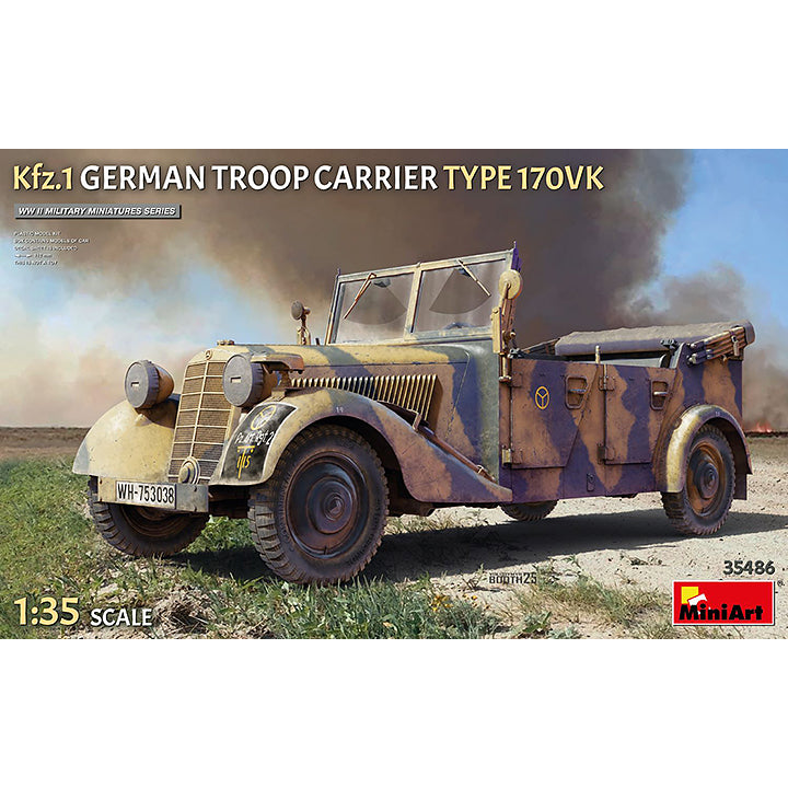 Mini Art - Kfz 1 - German troop carrier type 170 VK - 1/35 - Réf 35486