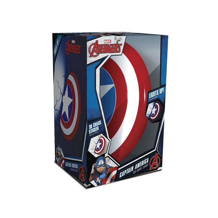 Marvel lampe 3D LED Captain America Shield