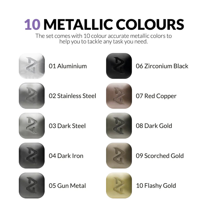 Gaahleri - Metallic Series Marker set (Lot de 10)